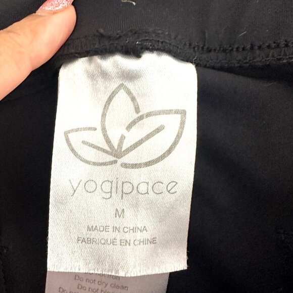 Yogi Place Pants Black High Rise Straight Leggings Lounge Workout - Picture 6 of 16